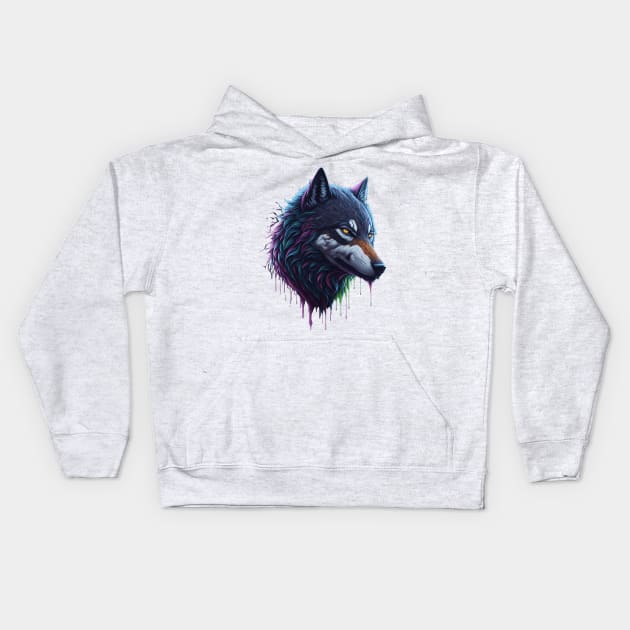 Lone Wolf Kids Hoodie by Fanbros_art